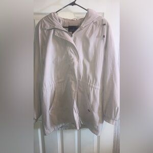 London Fog Women's Light Cream Utility Jacket